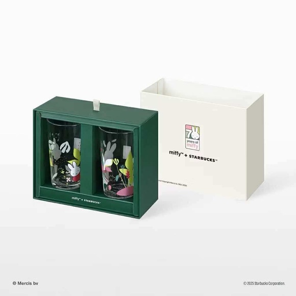 Starbucks Miffy Floral Glass Duo - Picture 2 of 2